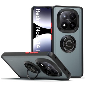 Etui Exoguard O-Ring - Xiaomi Redmi Note 14 Pro Plus 5g - Black / Red