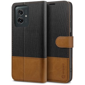 Exoguard Wallet - Motorola Moto G55 - Black / Brown