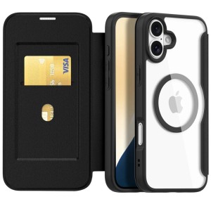 Etui Exoguard Forceflip - Apple Iphone 16 - Black