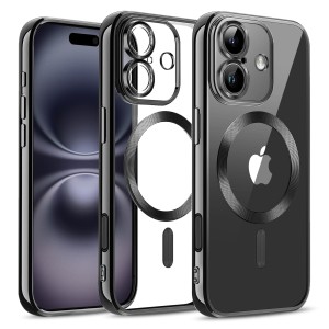 Etui Exoguard Electroplated - Apple Iphone 16 - Black