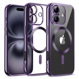 Etui Exoguard Electroplated - Apple Iphone 16 - Purple