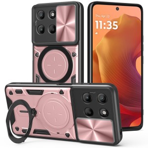 Etui Exoguard Ringshield - Motorola Moto G15 - Rose