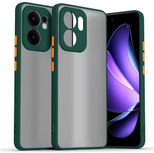 Etui Exoguard Mat - Oppo Reno 13 F / 13 Fs - Dark Green