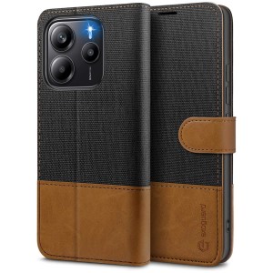 Exoguard Wallet - Xiaomi Redmi Note 14 (4g) - Black / Brown