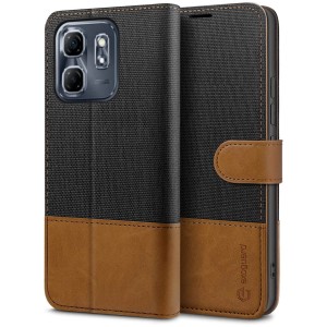 Exoguard Wallet - Infinix Hot 50i / Infinix Smart 9 - Black / Brown