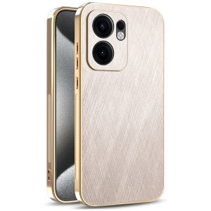 Etui Exoguard Brushed Glamour - Oppo Reno 13 F / 13 Fs - Gold