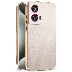 Etui Exoguard Brushed Glamour - Motorola Edge 50 Fusion - Gold