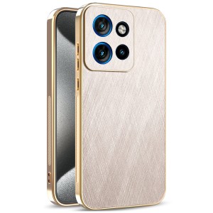 Etui Exoguard Brushed Glamour - Motorola Edge 50 Neo - Gold