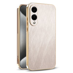 Etui Exoguard Brushed Glamour - Samsung Galaxy S25 Edge - Gold