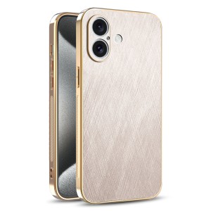 Etui Exoguard Brushed Glamour - Apple Iphone 16 - Gold