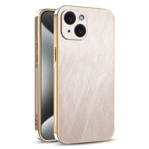 Etui Exoguard Brushed Glamour - Apple Iphone 15 - Gold