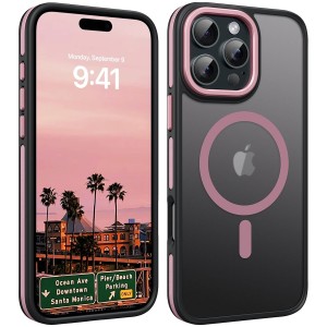 Etui Exoguard Matte 2.0 - Apple Iphone 16 Pro Max - Black / Pink