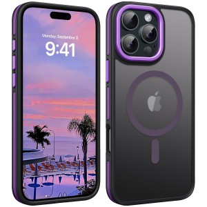 Etui Exoguard Matte 2.0 - Apple Iphone 16 Pro - Black / Purple