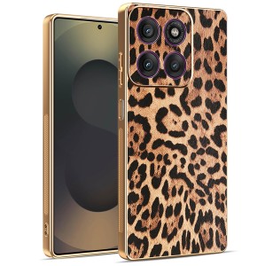 Etui Exoguard Brushed Glamour - Motorola Moto G56 - Cheetah