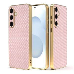 Etui Exoguard Goldline Carbon - Samsung Galaxy S25 - Rose