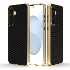 Etui Exoguard Goldline Carbon - Samsung Galaxy S25 Plus - Black