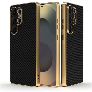 Etui Exoguard Goldline Carbon - Samsung Galaxy S25 Ultra - Black
