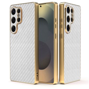 Etui Exoguard Goldline Carbon - Samsung Galaxy S25 Ultra - White