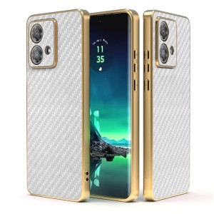 Etui Exoguard Goldline Carbon - Motorola Edge 40 Neo - White