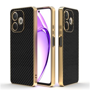 Etui Exoguard Goldline Carbon - Oppo A5 Pro 5g - Black
