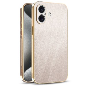 Etui Exoguard Brushed Glamour - Apple Iphone 17 - Gold