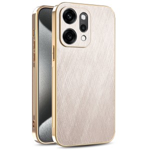 Etui Exoguard Brushed Glamour - Oppo Reno 14 5g - Gold
