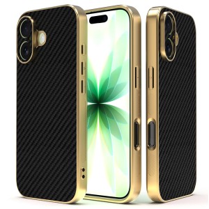 Etui Exoguard Goldline Carbon - Apple Iphone 17 - Black