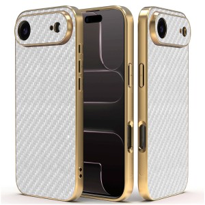 Etui Exoguard Goldline Carbon - Apple Iphone 17 Air - White