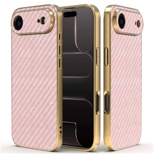 Etui Exoguard Goldline Carbon - Apple Iphone 17 Air - Rose
