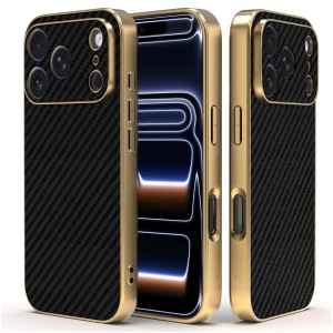 Etui Exoguard Goldline Carbon - Apple Iphone 17 Pro Max - Black