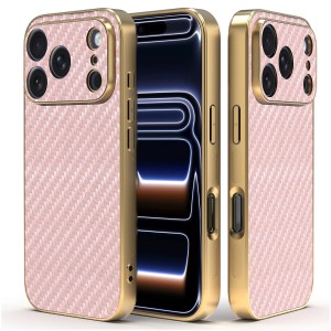 Etui Exoguard Goldline Carbon - Apple Iphone 17 Pro - Rose