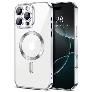 Etui Exoguard Electroplated - Apple Iphone 16 Pro Max - Silver