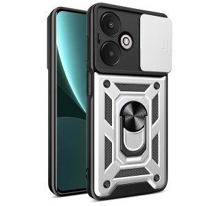 Etui Exoguard Camshield - Xiaomi Redmi 13c 5g - Silver