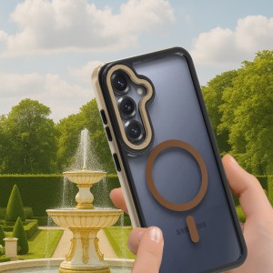 Etui Exoguard Exo Frame - Samsung Galaxy S25 - Gold