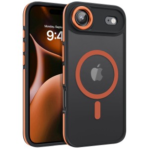 ETUI EXOGUARD MATTE 2.0 - APPLE IPHONE 17 AIR - BLACK / ORANGE