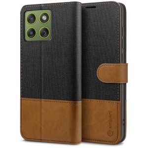 ETUI EXOGUARD WALLET - MOTOROLA EDGE 70 - BLACK / BROWN