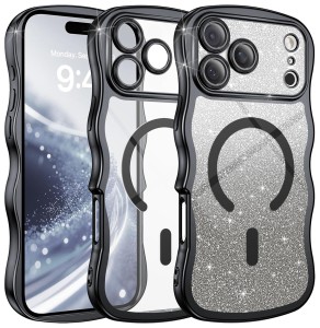 ETUI EXOGUARD GLITTER WAVE - APPLE IPHONE 17 PRO - BLACK