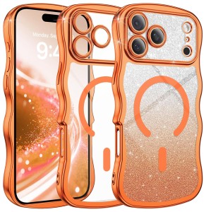 ETUI EXOGUARD GLITTER WAVE - APPLE IPHONE 17 PRO MAX - ORANGE