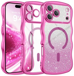ETUI EXOGUARD GLITTER WAVE - APPLE IPHONE 17 PRO MAX - HOT PINK