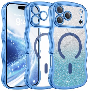 ETUI EXOGUARD GLITTER WAVE - APPLE IPHONE 17 PRO MAX - LIGHT BLUE