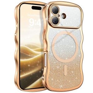 ETUI EXOGUARD GLITTER WAVE - APPLE IPHONE 17 - GOLD