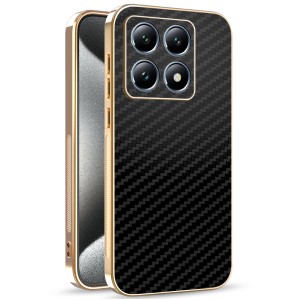 ETUI EXOGUARD GOLDLINE CARBON - XIAOMI 15T - BLACK