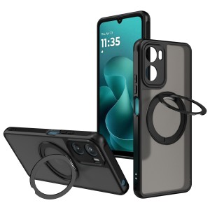 ETUI EXOGUARD MATTE RING - MOTOROLA MOTO G06 / G06 POWER - BLACK