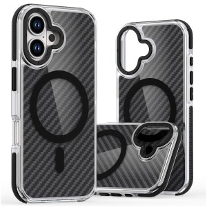 Etui Exoguard Carbon Ms - Apple Iphone 16 - Black