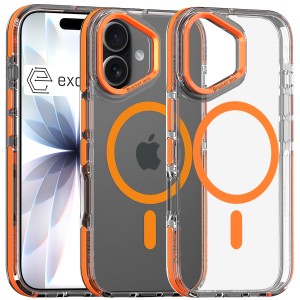 ETUI EXOGUARD CLEAR GLOW - APPLE IPHONE 17 - ORANGE