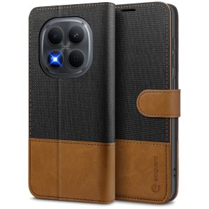 ETUI EXOGUARD WALLET - XIAOMI REDMI NOTE 15 PRO PLUS 5G - BLACK / BROWN