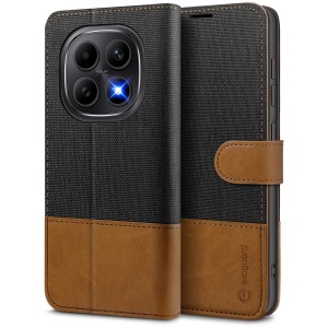 ETUI EXOGUARD WALLET - XIAOMI REDMI NOTE 15 5G - BLACK / BROWN