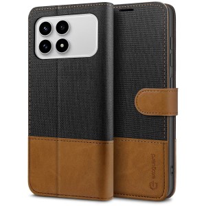 ETUI EXOGUARD WALLET - XIAOMI POCO F8 PRO - BLACK / BROWN