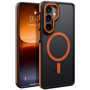 ETUI EXOGUARD MATTE 2.0 PRO - SAMSUNG GALAXY S26 PLUS - BLACK / ORANGE