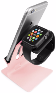 Stojak Orzly Duostand - Apple Watch 38mm / 42mm - Rose Gold